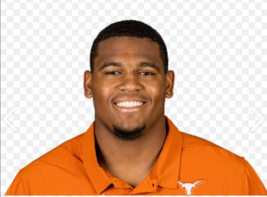 Photo of University of Texas lineman Kelvin Banks Jr